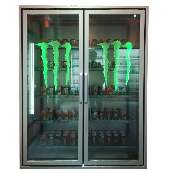 Özelleştirilmiş LOGO Chiller Cam Kapı